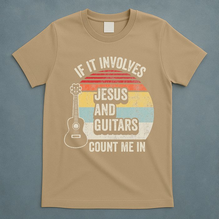 If It Involves Jesus And Guitars Count Me In T-Shirt