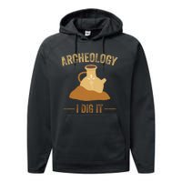 I Idg It Archeology Performance Fleece Hoodie