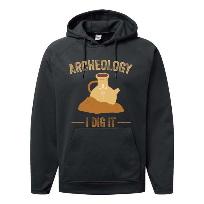 I Idg It Archeology Performance Fleece Hoodie