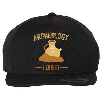 I Idg It Archeology Wool Snapback Cap