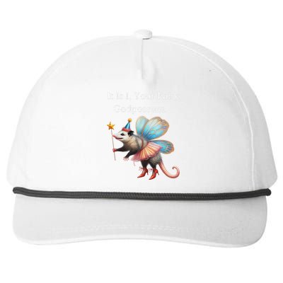 It Is I Your Fairy Godpossum Snapback Five-Panel Rope Hat