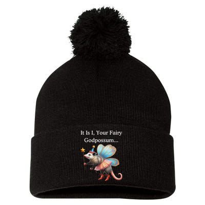 It Is I Your Fairy Godpossum Pom Pom 12in Knit Beanie