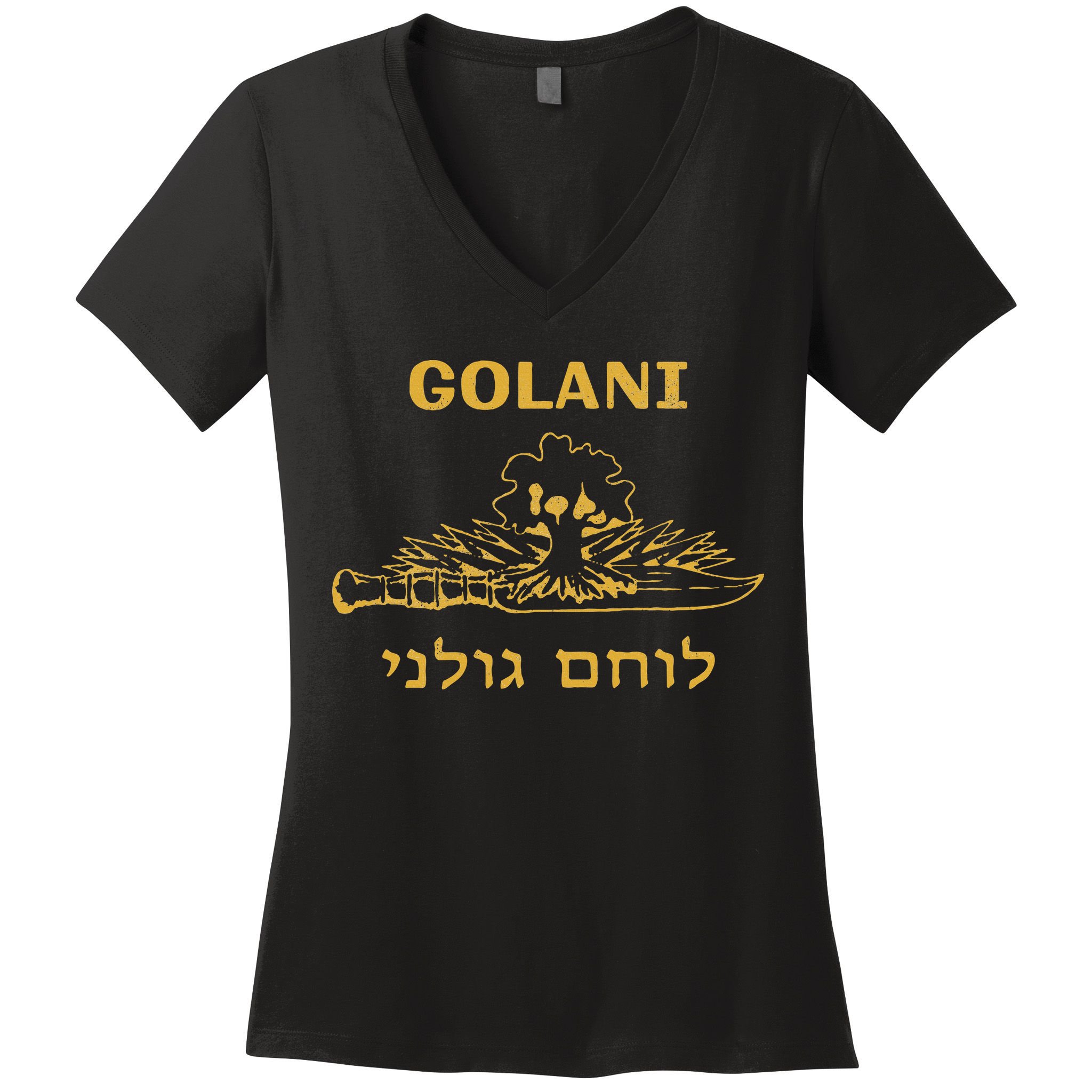 IDF Israel Jewish Military Zahal Golani   Women's V-Neck T-Shirt