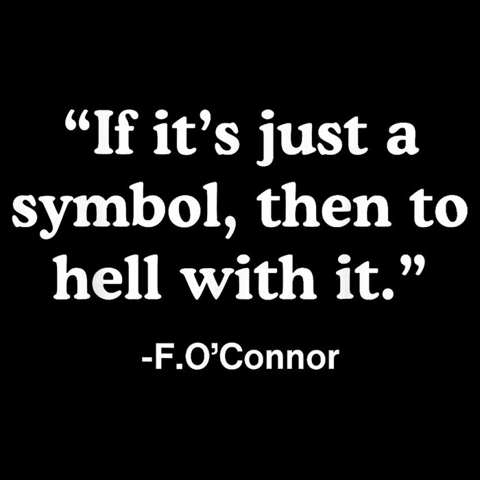 If It’S Just A Symbol Then To Hell With It Funny Full-Length Apron With Pockets