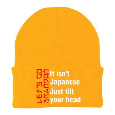 Its Isnt Japanese Just Tilt Your Head Knit Cap Winter Beanie