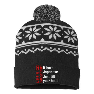 Its Isnt Japanese Just Tilt Your Head USA-Made Snowflake Beanie