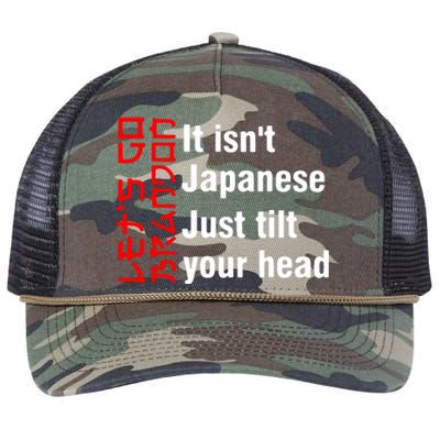 Its Isnt Japanese Just Tilt Your Head Retro Rope Trucker Hat Cap