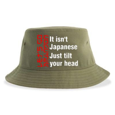 Its Isnt Japanese Just Tilt Your Head Sustainable Bucket Hat