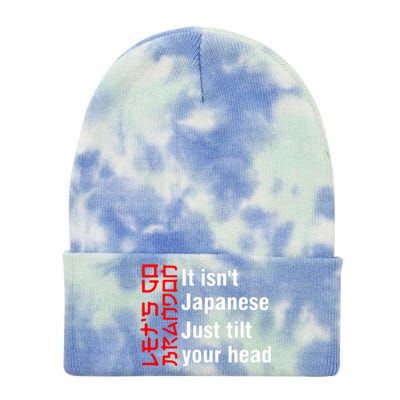 Its Isnt Japanese Just Tilt Your Head Tie Dye 12in Knit Beanie