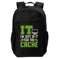 It IM Just In It For The Cache It Helpdesk Tech Support Daily Commute Backpack