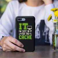 It IM Just In It For The Cache It Helpdesk Tech Support Permanent Decal Sticker