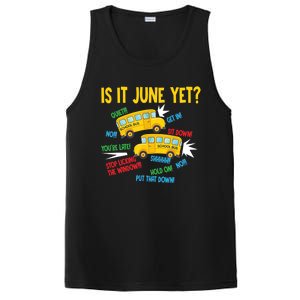 Is It June Yet Funny Loud Students School Bus Driver PosiCharge Competitor Tank