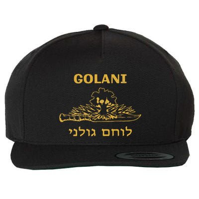 IDF Israel Jewish Military Zahal Golani   Wool Snapback Cap