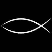 ICHTHYS ICHTHUS JESUS FISH CHRISTIAN SYMBOL Flatbill Hat