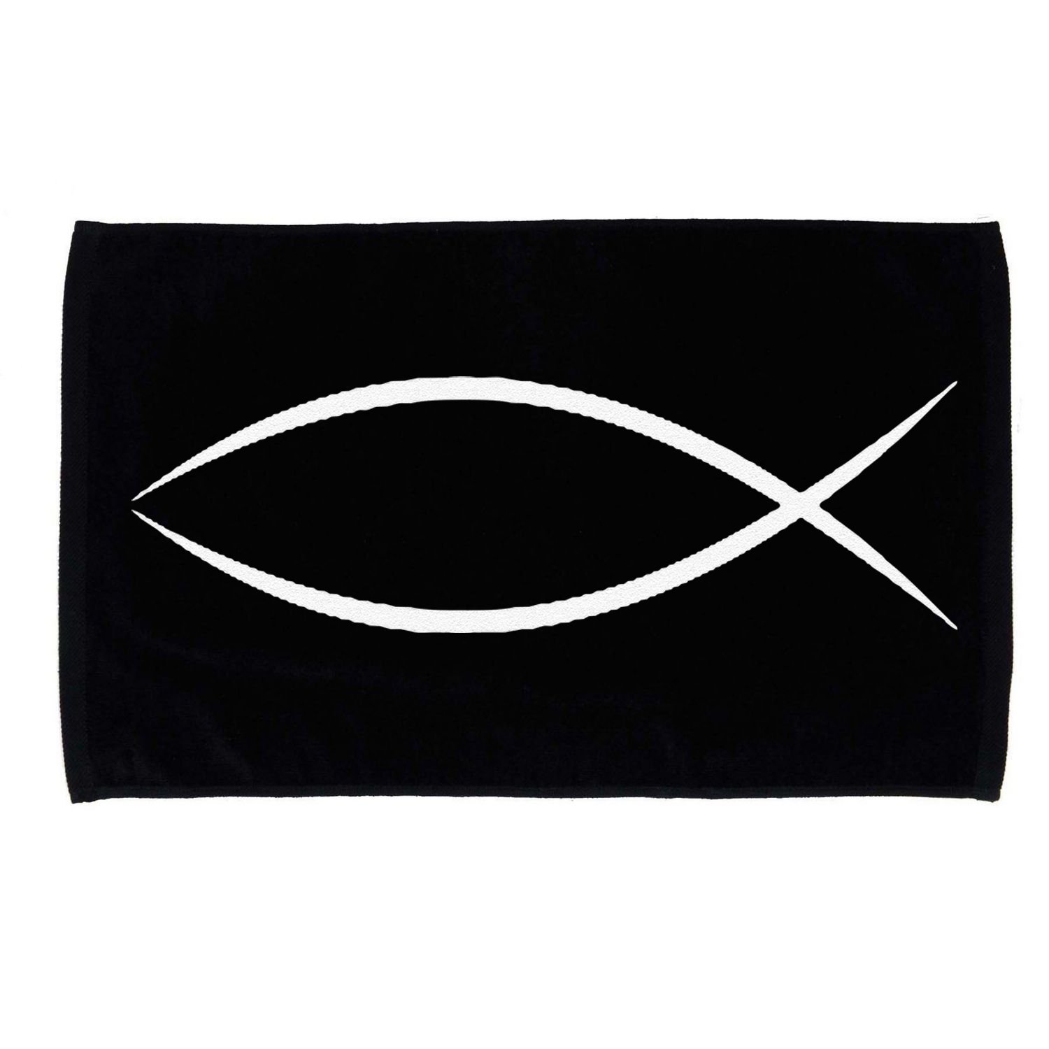 ICHTHYS ICHTHUS JESUS FISH CHRISTIAN SYMBOL Microfiber Hand Towel