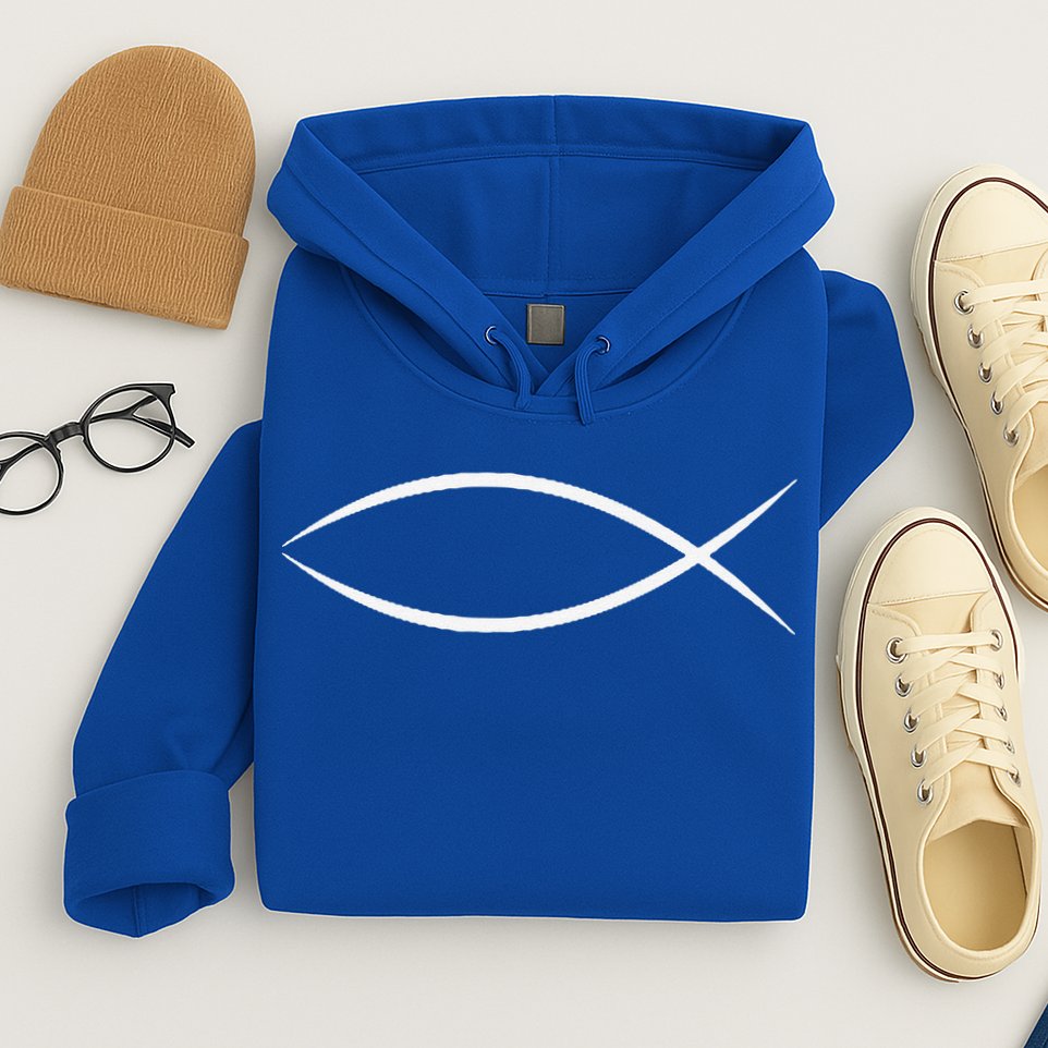 ICHTHYS ICHTHUS JESUS FISH CHRISTIAN SYMBOL Hoodie
