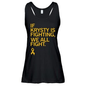 Iowa If Krysty Is Fighting We All Fight Ladies Essential Flowy Tank