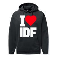 Israelheart I Love Idf Performance Fleece Hoodie