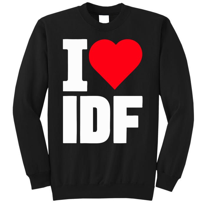 Israelheart I Love Idf Sweatshirt