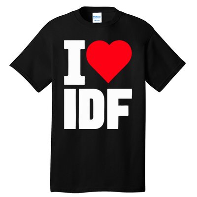 Israelheart I Love Idf Tall T-Shirt