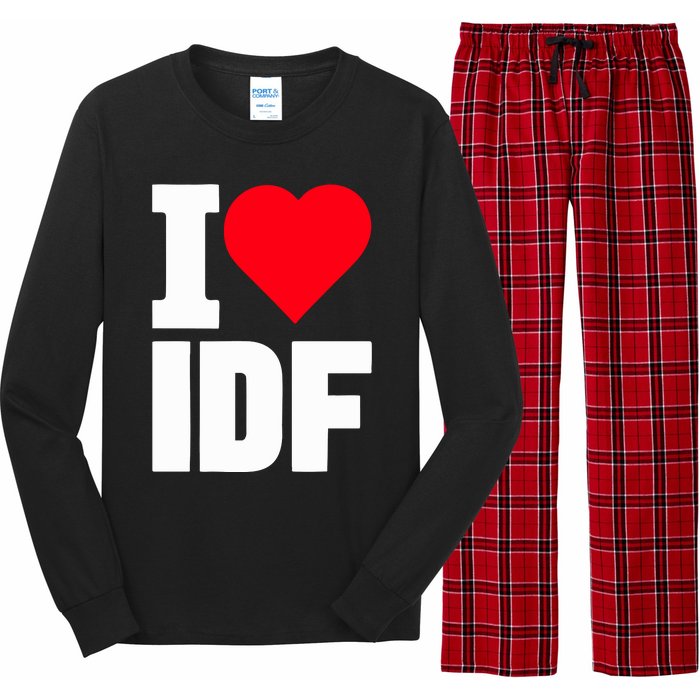 Israelheart I Love Idf Long Sleeve Pajama Set