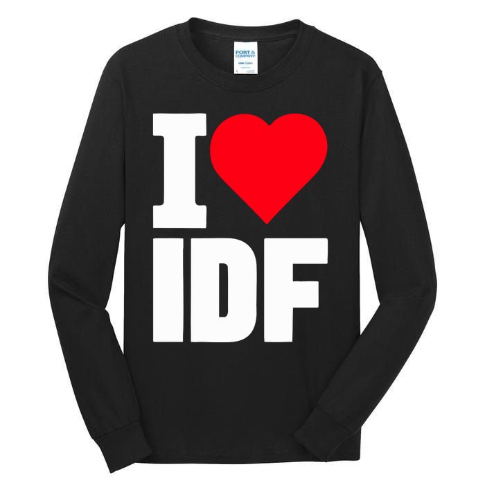 Israelheart I Love Idf Tall Long Sleeve T-Shirt