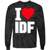 Israelheart I Love Idf Tie-Dye Long Sleeve Shirt