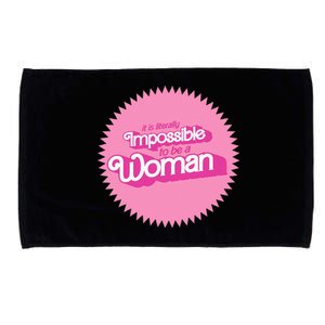 It Is Literally Impossible To Be A Woman Harris True Winner Microfiber Hand Towel