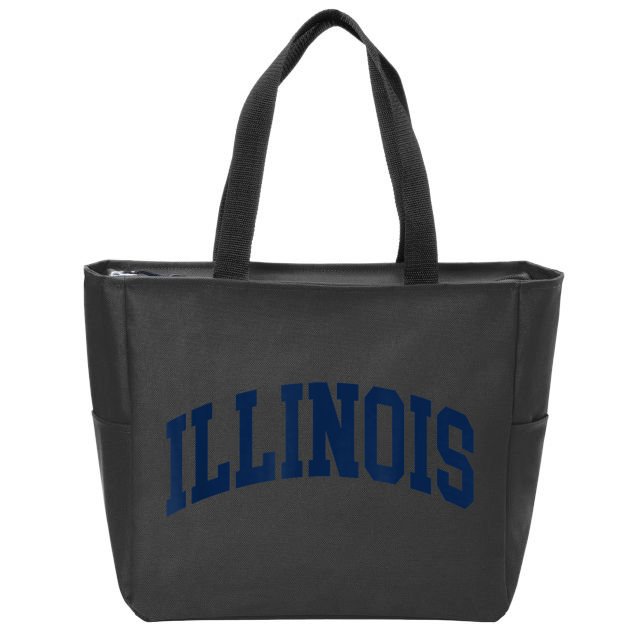 Illinois Zip Tote Bag