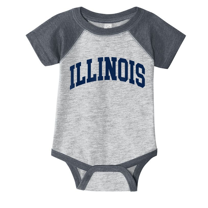 Illinois Infant Baby Jersey Bodysuit
