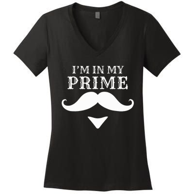 IM In My Prime Western Doc Holliday Cowboy Women's V-Neck T-Shirt