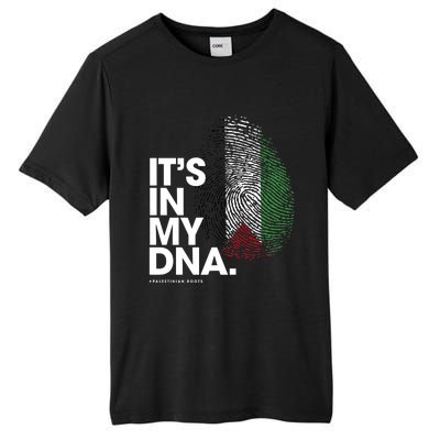 Its In My Dna Palestine Flag Palestinian Roots Tall Fusion ChromaSoft Performance T-Shirt