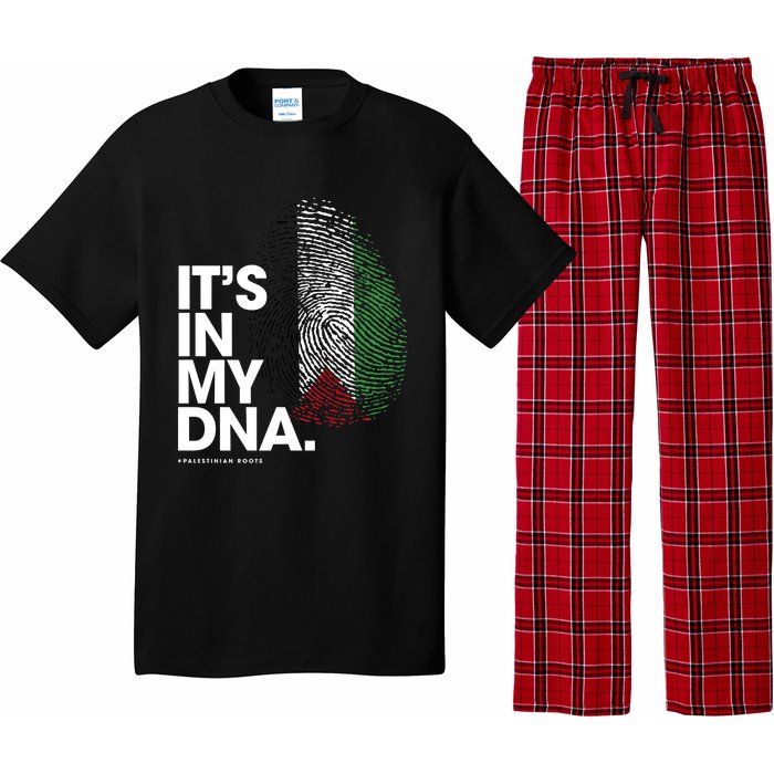 Its In My Dna Palestine Flag Palestinian Roots Pajama Set