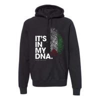 Its In My Dna Palestine Flag Palestinian Roots Premium Hoodie