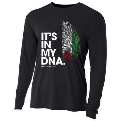 Its In My Dna Palestine Flag Palestinian Roots Cooling Performance Long Sleeve Crew