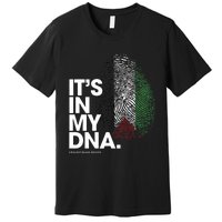 Its In My Dna Palestine Flag Palestinian Roots Premium T-Shirt