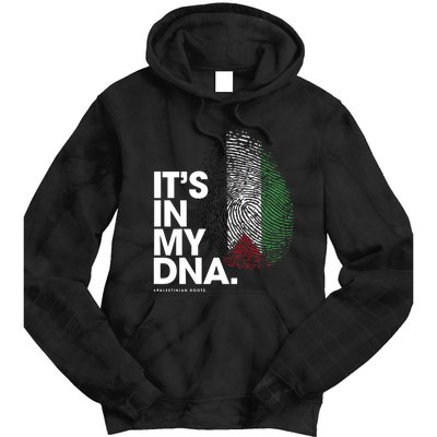 Its In My Dna Palestine Flag Palestinian Roots Tie Dye Hoodie