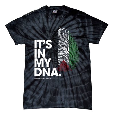 Its In My Dna Palestine Flag Palestinian Roots Tie-Dye T-Shirt