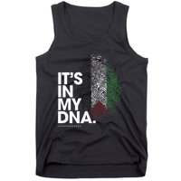 Its In My Dna Palestine Flag Palestinian Roots Tank Top