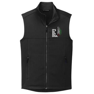 Its In My Dna Palestine Flag Palestinian Roots Collective Smooth Fleece Vest