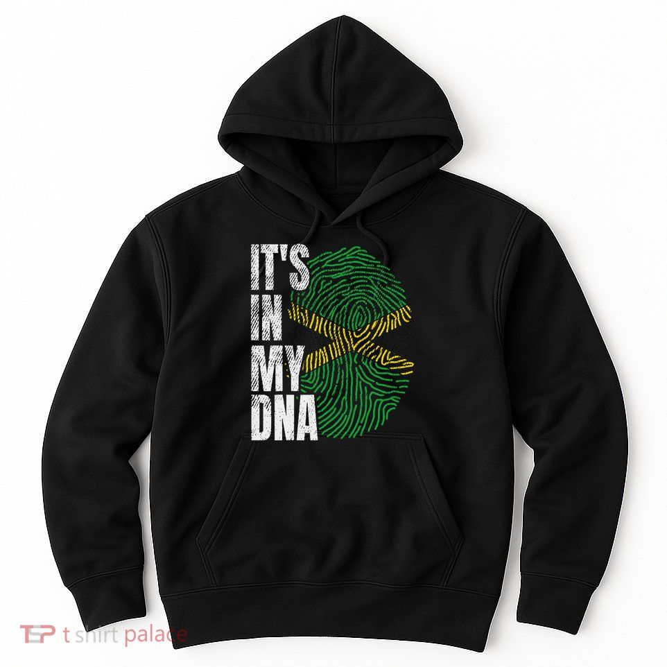 It's In My Dna Jamaican Flag Jamaica Boy Girl Gift Hoodie