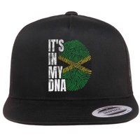 It's In My Dna Jamaican Flag Jamaica Boy Girl Gift Flatbill Hat