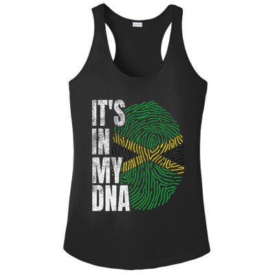 It's In My Dna Jamaican Flag Jamaica Boy Girl Gift Ladies PosiCharge Competitor Racerback Tank