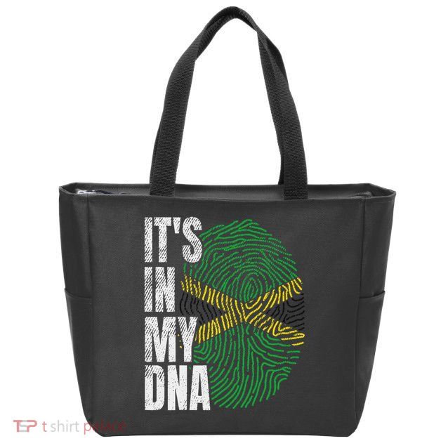 It's In My Dna Jamaican Flag Jamaica Boy Girl Gift Zip Tote Bag