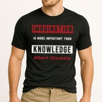 Imagination Is More Important Than Knowledge Albert Einstein Quote Funny Quote Performance Shirt