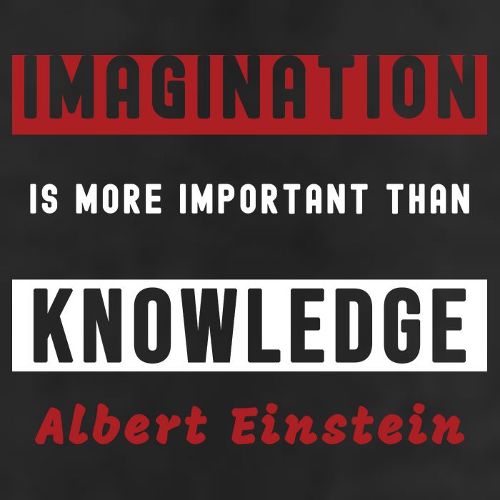 Imagination Is More Important Than Knowledge Albert Einstein Quote Funny Quote Beanie