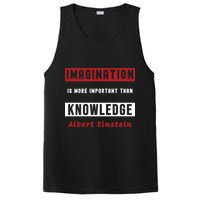 Imagination Is More Important Than Knowledge Albert Einstein Quote Funny Quote PosiCharge Competitor Tank