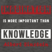 Imagination Is More Important Than Knowledge Albert Einstein Quote Funny Quote Vector Backpack