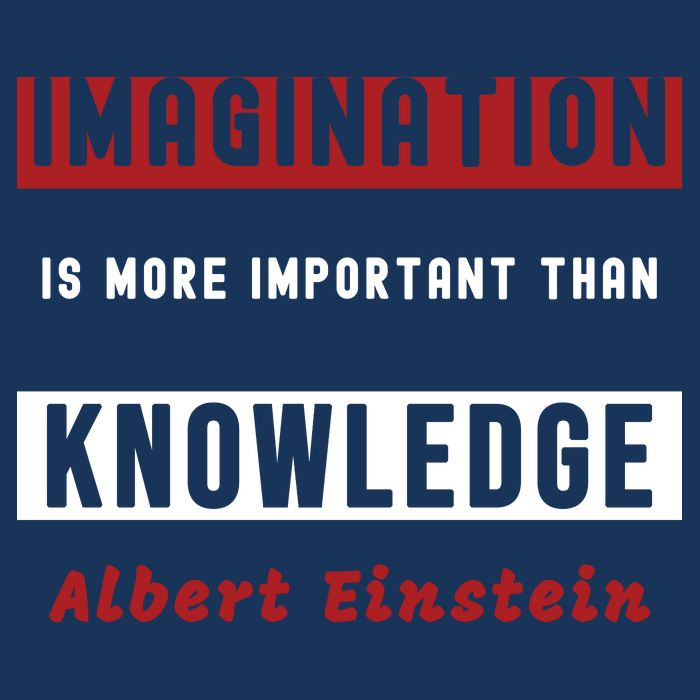 Imagination Is More Important Than Knowledge Albert Einstein Quote Funny Quote Infant Baby Jersey Bodysuit