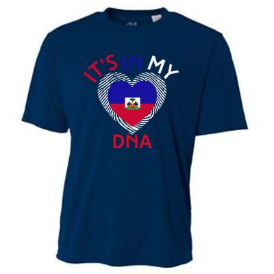 ItS In My Dna Haiti Flag Haitian Life Pride Haiti Patriotic Cooling Performance Crew T-Shirt